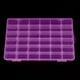 thumbnail image 3 of Caja de almacenamiento de plástico con 36 compartimentos ajustable, caja para pendientes de joyería (rosa), 3 of 6