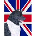 thumbnail image 1 of Akita avec Drapeau Britannique English Union Jack Taille Jardin, 1 of 1