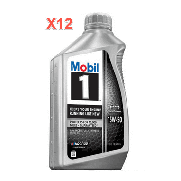 12 Quarts Engine Motor Oil Mobil 1 Advanced Full Synthetic SAE 15W-50 MPN #122377