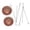 A003- Pink, variant on Hanging Bird Feeders for Outdoors 2 Pack Pink Glass Bird Bath and Feeder for Garden Patio Decor Housewarming Gift