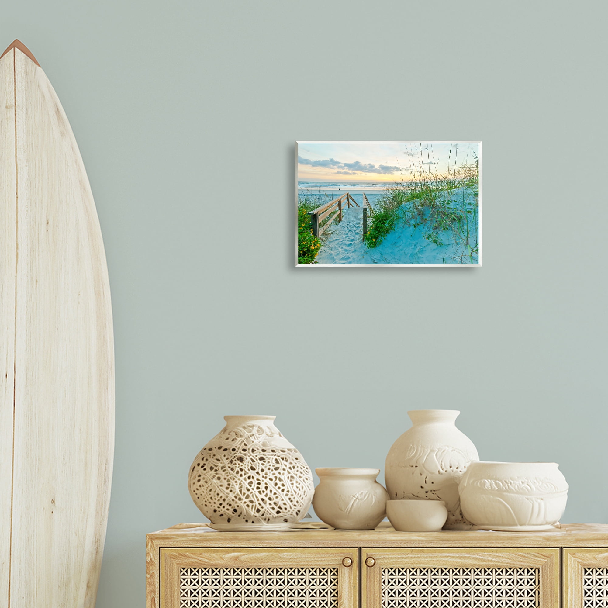 Stupell Industries Sandy Coast Footprints Nautical & Beach Photography Unframed Art Print Wall Art, 15 x 10