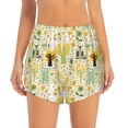 thumbnail image 3 of Uemuo Animal Tree Pattern Women's Athletic Shorts High Waisted Running Shorts with Liner Pockets Gym Elastic Workout Shorts-Medium, 3 of 9