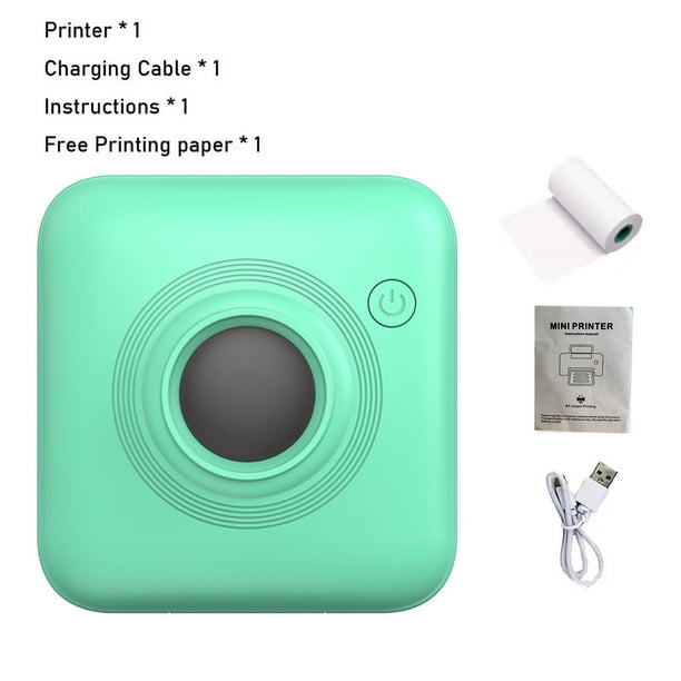 La mini impresora térmica portátil se puede conectar a la impresión inalámbrica de etiquetas fotográficas sin tinta mediante Bluetooth.