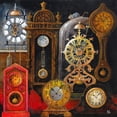 thumbnail image 2 of Bell, Bill 20x20 Black Ornate Wood Framed with Double Matting Museum Art Print Titled - Hickory Dickory Dock, 2 of 4