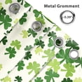 thumbnail image 4 of 72x72 Inches Happy St.Patrick''s Day Shower Curtain Green Clover Shamrock Leaf Irish Spring Clover Saints Patrick Shower Curtains for Bathroom Decor Polyester Fabric with Hooks, 4 of 8