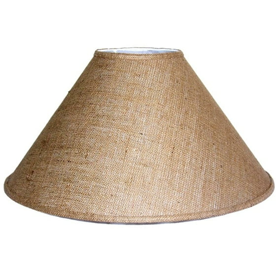 Lamp Factory Crown Lighting Medium Brown Burlap Coolie Lampshade
