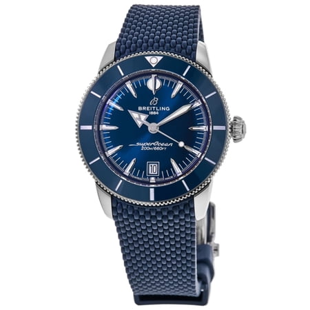 Breitling Superocean Heritage B31 Automatic 42 Blue Dial Rubber Strap Men's Watch AB3111161C1S1