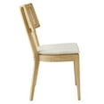 thumbnail image 4 of Modway Caledonia Fabric Upholstered Wood Dining Chair Set of 2 in Gray Beige, 4 of 10