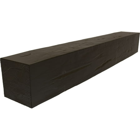 

4 H x 4 D x 60 W Hand Hewn Faux Wood Fireplace Mantel Natural Ash