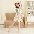 thumbnail image 3 of FORMRS Kids Bathrobe Unisex Hooded Robe Toddler Pajamas Sleepwear, Size 2-3T, Grapefruit Slices, 3 of 7
