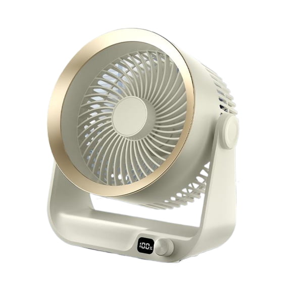 Cateissary Ventilador recargable Mini ventilador portátil con control inteligente para acampar Ventilador inalámbrico recargable Electrodomésticos Blanquecinos