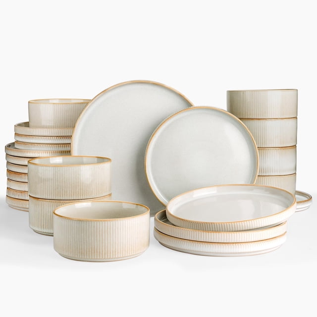 Juego de vajilla Famiware Star Plates Bowls de 24 piezas