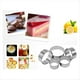 thumbnail image 4 of Juego de Cortadores de Galletas Redondos, 6 Cortadores de Galletas de Acero Inoxidable, Herramientas para Hornear Pasteles, Donas y Fondant., 4 of 5