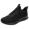 thumbnail image 1 of PEASKJP Sneakers Slip On Shoes for Men Mesh Breathable Lightweight Non Slip Comfort Gym Shoes Walking Shoes Black 45, 1 of 5