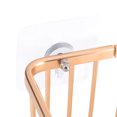 thumbnail image 4 of Portarrollos de papel higiénico de pared redondo dorado con cesta con ventosa para almacenamiento en el baño, 4 of 8