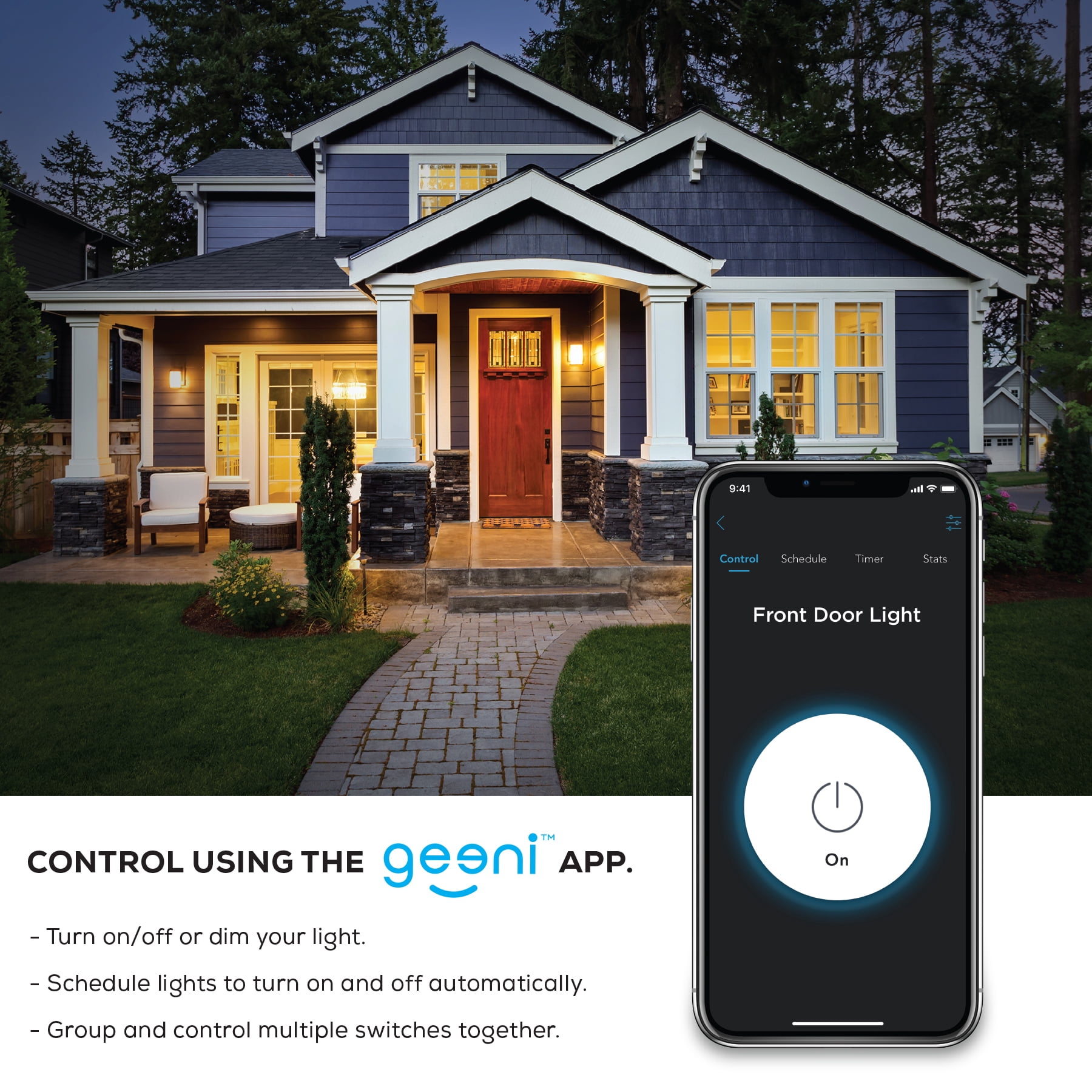 Merkury Innovations 3-Way Light Switch Kit, Requires 2.4Ghz Wifi