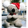 American Made Big Stuffed Koala Bear 26 Inch Soft Wears Christmas Santa Hat