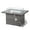 Gray, variant on LeisureMod Wicker 55,000 BTU Fire Pit Table with Removable Lid and Tempered Glass Shield Propane Tank Storage for Modern Home, Patio, Backyard Garden Mace Collection in Light Brown