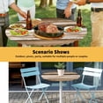 thumbnail image 6 of Elastic Fitted Round Tablecloth, Brown Stripes Waterproof Stretch Table Cover for 36"-44" Tables, Country Watercolors Gradient Texture Washable Outdoor Tablecloths for Patio, Picnic, Camping, 6 of 9
