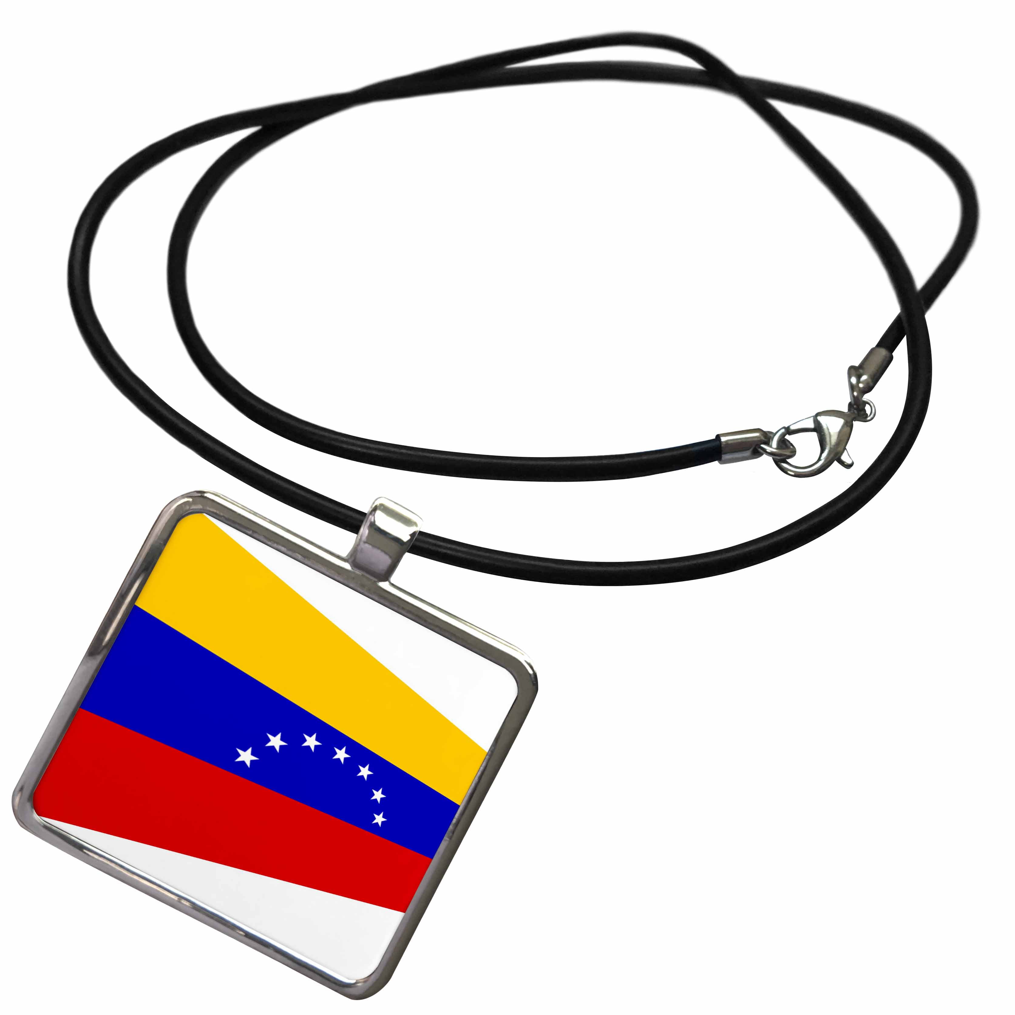 GiftJewelryShop Venezuela Flag Retro Style Round Seven Stars Pendant Charm Necklaces 
