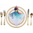 thumbnail image 2 of FANNA Octopus Cloth Napkins for Hotel, Home, Banquet Atmosphere Embellishment, Polyester Party Dinner Decoration, Washable Napkins Home Decor, Pack of 6 6 PCS, 2 of 7