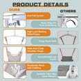 thumbnail image 6 of 2 in 1 Baby Jumper, Toddler Swing and Bouncer, Indoor Outdoor Baby Swings for Infants, White, 6 of 7