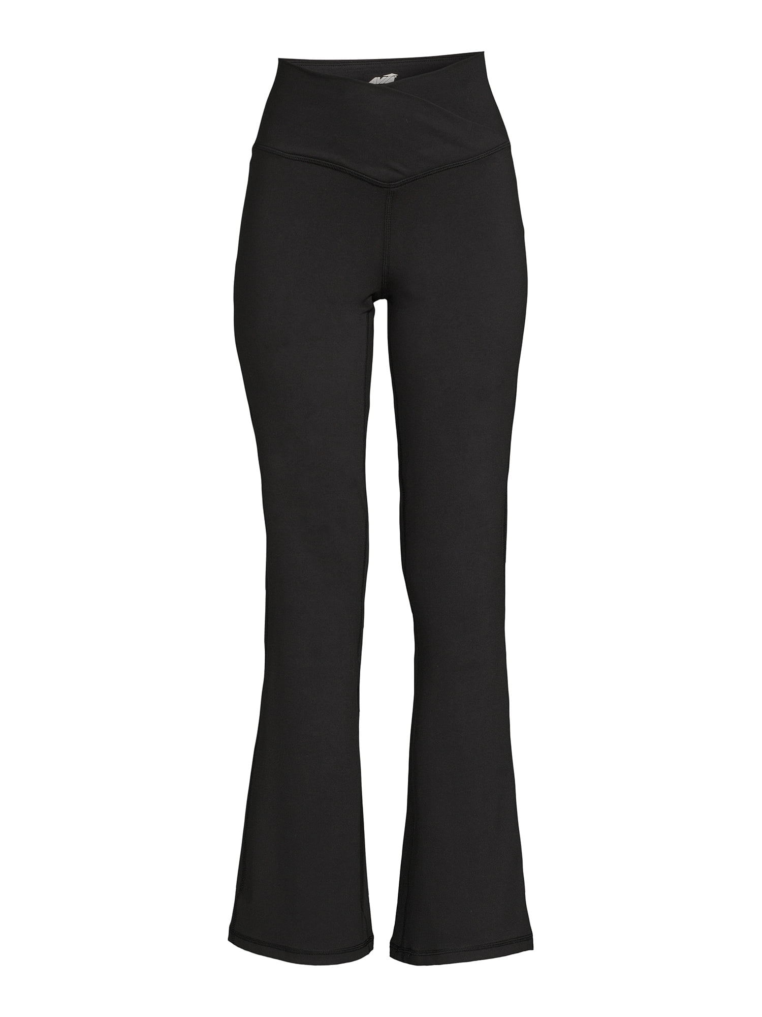 Avia women's High Rise Crisscross Flare Leg Pants - Walmart.com