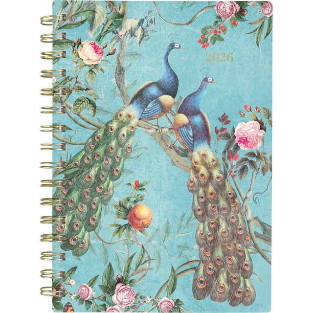 Agenda hebdomadaire Cambridge® Chinoiserie Peacock, petit format