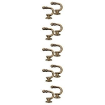 Hemoton 5 Pairs  Curtain Holdback Hook Curtain Hook Drapes Holdback Wall Mounted Drapery Tieback