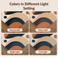 thumbnail image 7 of Design&I 8'x10' Washable Area Rug Snag-Free Burnt Orange Navy Abstract Geometric Design Contemporary Art Style with Bold Circular for Dining Room, Large Office, Lounge, 7 of 7