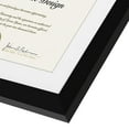 Americanflat 11x14 Diploma Frame with Mat for 8.5x11, MDF wood and