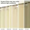 thumbnail image 6 of Waffle Weave Shower Curtain – Water-Repellent Fabric for Bathroom, Machine Washable, 70" x 70", Beige, Pique Pattern, 6 of 7