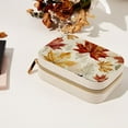thumbnail image 7 of Thanksgiving Leaves Velvet Portable Storage Box with Removable Compartment: Gift-Ready Organizer for Bracelets, Necklace, and Jewelry, 7 of 7