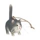 thumbnail image 1 of Figura de gato de resina colgante micro paisaje regalos para amantes de los gatos animales en miniatura para gris, 1 of 8