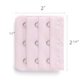 thumbnail image 3 of Señora 5Pcs 3 Gancho De 3 Filas Longitud Ajustable Correa Del Sujetador Extensor Ganchos De Hebilla Gris-Rosa-Beige Una Talla, 3 of 5