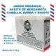 thumbnail image 5 of JABÓN ORGÁNICO ACEITE DE BERGAMOTA CABELLO,BARBA Y BIGOTE VIVONATURAL 110 ml. Elimina la suciedad, el sudor y los productos químicos que pueden llegar a acumularse en el cabello, la Barba o el Bigote, 5 of 5