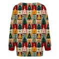 thumbnail image 5 of Women's Cardigans Christmas Tree Printed Crew Neck Long Sleeve Jacket Warm 2025 Fall Winter Button Down Cozy Trendy Loose Casual Work Sweaters for Women YF Multicolour XXXXL, 5 of 5