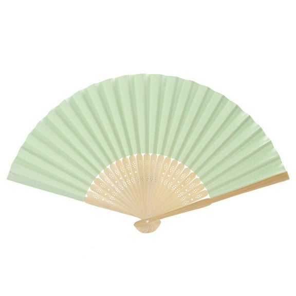 10 Pcs Petal Paper Fan Large Hand Fans for Women Foldable Party Accessory Child