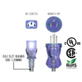 thumbnail image 5 of Cable Leader 3Ft Nema 5-15P To C13 Hospital Grade Power Cord 16 Awg 13A 125V Sjt, 5 of 5