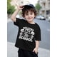thumbnail image 1 of Boys' Welcome Back to School Graphic T-Shirt - Black Short Sleeve Crew Neck, Casual Summer Top with Colorful Lettering and Stars, Perfect for Back to School Outfits, Youngsters'S Casual Wear | Playfu, 1 of 3