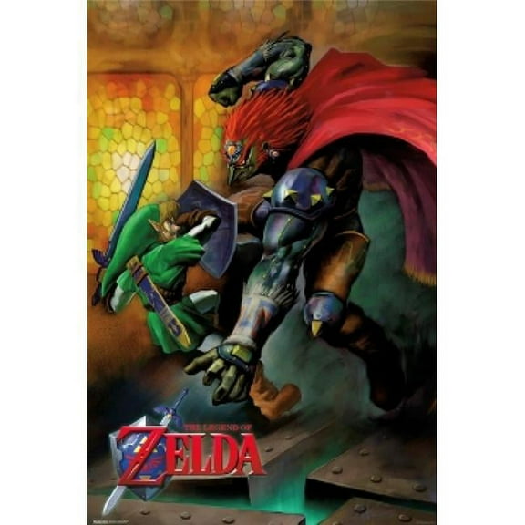 Posterazzi SCO30574 The Legend of Zelda Link V Ganondorf Poster Print - 24 x 36 in.