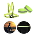 thumbnail image 1 of Chaleco reflectante Macarena de ciclismo verde fluorescente con 2 piezas, 1 of 8