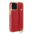 thumbnail image 2 of Elehold Luxury Leather Hand Strap Card Slot Case Compatible with iPhone 14 Plus 6.7 Inch with Shockproof Kickstand Lanyard For iPhone 14 Plus,Red, 2 of 6