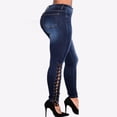 thumbnail image 4 of DPTALR Jeans à Jambe Droite Taille Haute pour Femmes, 4 of 5