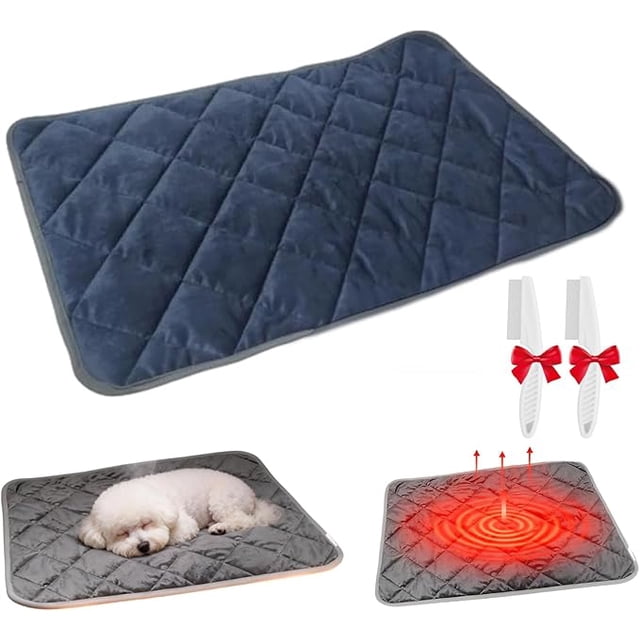 Thermal Reflection Pad with 5-Layer Constant Temperature System, Self Warming Pad for Dogs and Cats, Keeps Warmth by Reflecting Body Heat, Washable Pet Mat for Any Surface