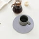 thumbnail image 5 of Juego de 3 manteles individuales tejidos | Manteles individuales redondos resistentes al calor para mesa de comedor | Decoración de cocina impermeable y resistente al aceite | Posavasos de 18 cm, 5 of 6