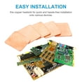 thumbnail image 3 of 5 Pieces Copper Heatsink, Pure Copper Pad Pads Thermal Shim, 20x20x1.0mm Copper Heatsink Plate Cooler for Cooling PC Laptop CPU GPU, 3 of 7