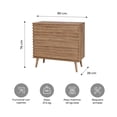 thumbnail image 3 of Cómoda Cajonera Camden Relan Símil Madera con 3 Cajones Varillados, 3 of 9