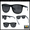 thumbnail image 2 of Polarized Classic Gentleman Mens Simple Sporty Horn Rim Plastic Sunglasses [Black Blue - Black], 2 of 7
