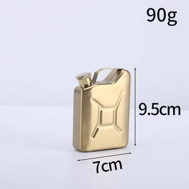 Pot en Acier Inoxydable, Flasque à Whisky Portable en Acier Inoxydable de 5 Oz - Pot à Huile Compact pour l'Extérieur et Contenant à Liqueur